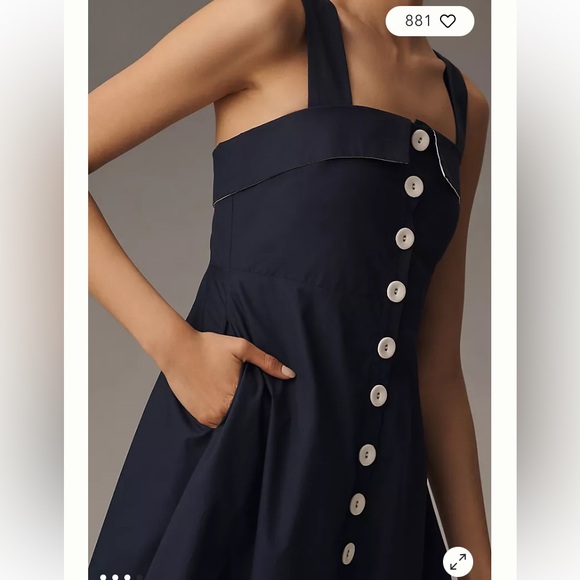 English Factory Sleeveless Square-Neck Midi Dress - Picture 4 of 4